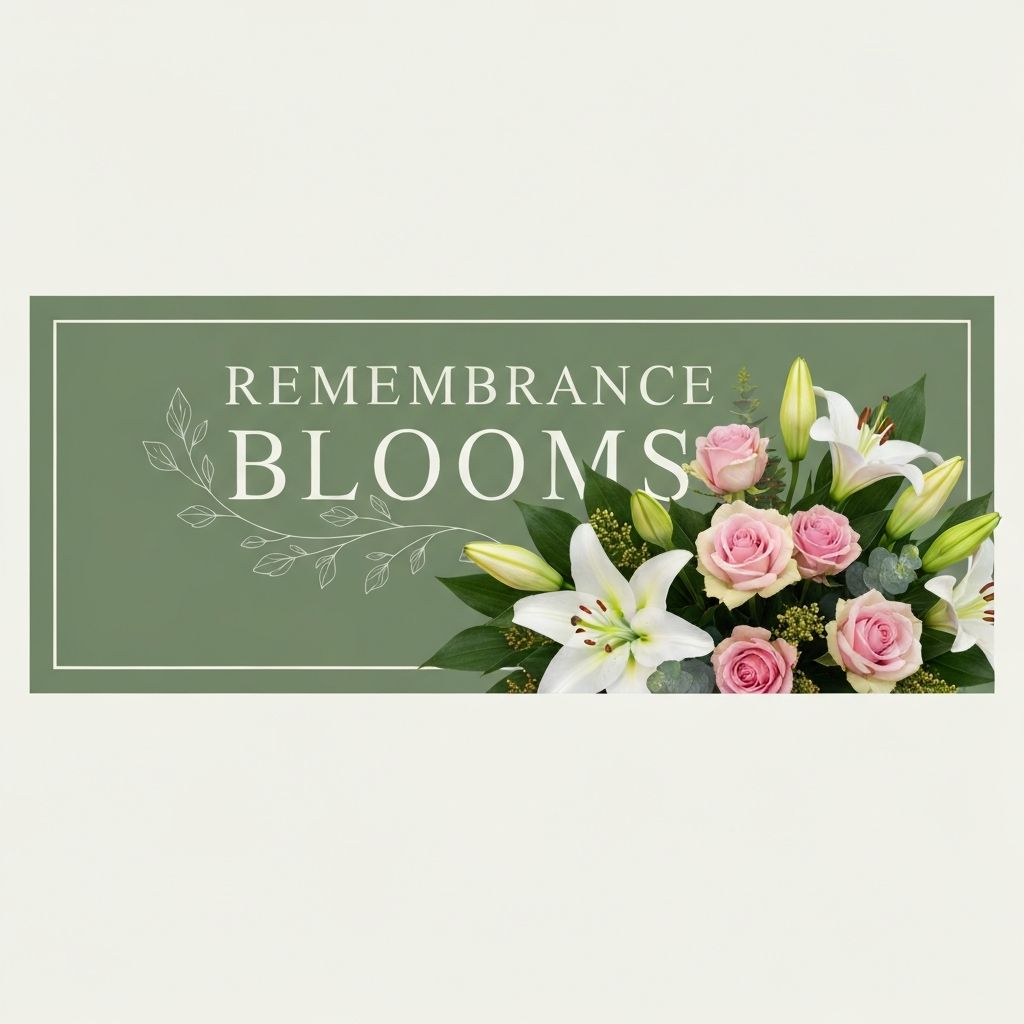 Remembrance Blooms advertisement